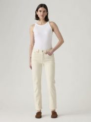 Levi's Dżinsy - Slim fit - w kolorze kremowym rozmiar: W24/L28. Brązowe jeansy damskie Levi's. Za 194.95 zł.