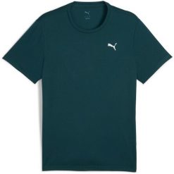 Koszulka Puma M Tad Essential Poly Texture Tee Bl. Zielone t-shirty damskie Puma, m, bez wzorów, z poliesteru, bez kołnierzyka. Za 190.00 zł.
