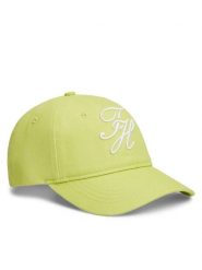 Tommy Hilfiger Czapka z daszkiem Logo Embroidery Baseball Cap AW0AW18338 Zielony. Zielone czapki z daszkiem damskie Tommy Hilfiger, bez wzorów, z bawełny. Za 209.99 zł.