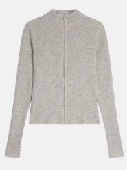 AUTHENTIC CASHMERE Kaszmirowy kardigan "Alberte" w kolorze jasnoszarym rozmiar: M. Szare kardigany damskie AUTHENTIC CASHMERE, m, bez wzorów, z kaszmiru. Za 406.00 zł.