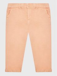 Guess Spodnie materiałowe K3GB04 WFBO0 Pomarańczowy Relaxed Fit. Brązowe spodnie dziewczęce Guess, z bawełny. Za 149.99 zł.