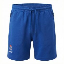 Krótkie spodenki damskie Francja TVL 2026/27. Niebieskie szorty damskie Adidas, bez wzorów, sportowe. Za 256.50 zł.