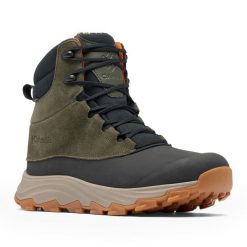 Buty męskie Columbia Expeditionist Shield V2. Zielone buty trekkingowe męskie Columbia, na zimę, bez zapięcia, trekkingowe. Za 436.39 zł.
