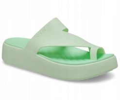 Klapki Dla Dorosłych Crocs Getaway Platform Toe Loop. Zielone klapki i japonki męskie Crocs, z materiału. Za 159.99 zł.