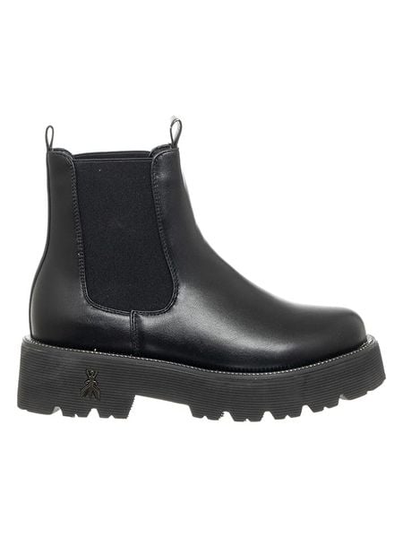 Patrizia Pepe Skórzane sztyblety w kolorze czarnym rozmiar: 38. Czarne botki damskie Patrizia Pepe, sportowe, bez obcasa, bez zapięcia. Za 433.83 zł.