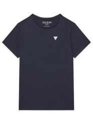 Guess T-Shirt L5YI38 K5M20 Granatowy Regular Fit. Niebieskie t-shirty chłopięce Guess, z aplikacjami, z bawełny, bez ramiączek. Za 74.99 zł.