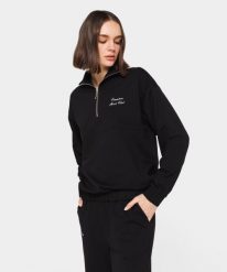 Bluza dla kobiet Carpatree Sports Club. Czarne bluzy sportowe damskie Carpatree, xl, bez wzorów, z bawełny, bez ramiączek, bez kaptura. Za 215.99 zł.