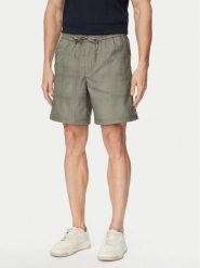 BOSS Szorty materiałowe Sandrew 50559371 Szary ciemny Regular Fit. Szare szorty męskie Boss, z bawełny, bez kołnierzyka. Za 599.99 zł.