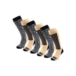 Skarpety narciarskie - Unisex - 6 par - Czarne wielokolorowe. Czarne skarpetki damskie POEDERBAAS, bez wzorów, z wełny. W wyprzedaży za 329.62 zł.