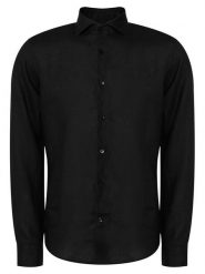 JOOP! Koszula Pai-W 30102661 Czarny Regular Fit. Czarne koszule męskie Joop!, m, bez wzorów, ze lnu, bez kołnierzyka, bez ramiączek. Za 499.99 zł.