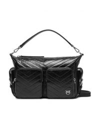 PINKO Torebka Cargo Camera Bag Al 25-25 PLTT 105110 A2JC Czarny. Czarne torebki klasyczne damskie Pinko, bez wzorów, ze skóry, bez dodatków. Za 2,229.00 zł.