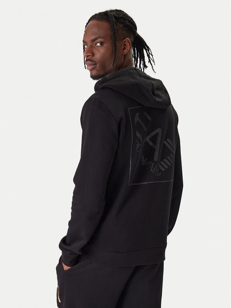 EA7 Emporio Armani Bluza 7M001490 AF17787 UC001 Czarny Regular Fit. Czarne bluzy bez kaptura męskie EA7 Emporio Armani, m, z bawełny. Za 529.99 zł.