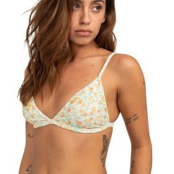 Góra od kostiumu kąpielowego Billabong Aint She Sweet Tanlines Ceci. Bikini damskie Billabong, bez wzorów. Za 89.99 zł.