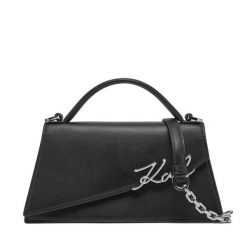 Torebka KARL LAGERFELD. Czarne torebki klasyczne damskie Karl Lagerfeld, bez wzorów, bez dodatków. Za 1,199.00 zł.