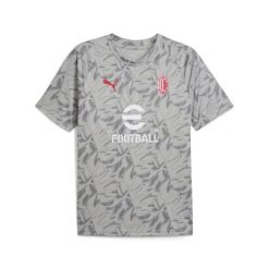 Męska koszulka przedmeczowa AC Milan PUMA. Białe t-shirty sportowe męskie Puma, m, bez ramiączek, do piłki nożnej. Za 279.00 zł.