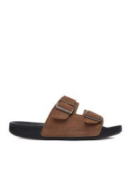 Quiksilver Klapki CWBEO-RAPID-32 MI08 Brązowy. Brązowe klapki i japonki męskie Quiksilver, ze skóry. Za 159.99 zł.