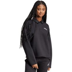 Bluza damska adidas Essentials Linear Polo. Czarne bluzy bez kaptura damskie Adidas, xl, z bawełny. Za 181.99 zł.