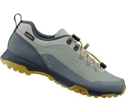 Kobiety - Buty kolarskie ET501W. Zielone buty sportowe na co dzień damskie SHIMANO, bez wzorów, z gumy, rowerowe. Za 599.00 zł.