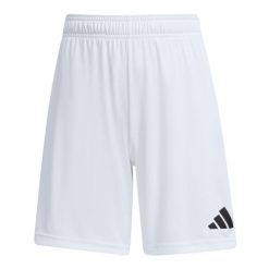 Spodenki sportowe piłkarskie Adidas Entrada 26. Białe spodenki sportowe damskie Adidas, do piłki nożnej. Za 49.99 zł.
