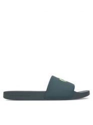 Calvin Klein Jeans Klapki Slide Jelly Mono Pu YM0YM01281 Zielony. Zielone klapki i japonki męskie Calvin Klein Jeans, z jeansu. Za 139.99 zł.