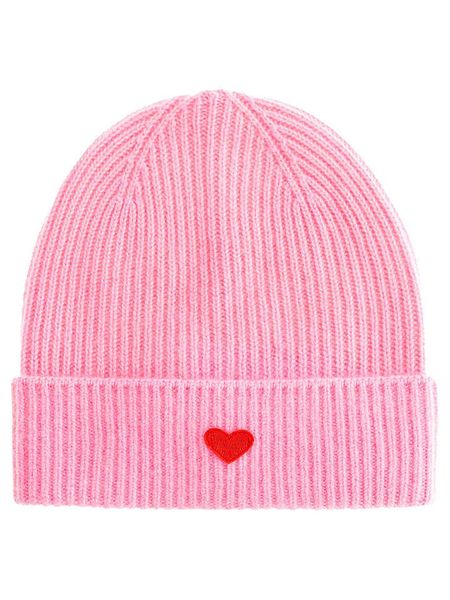 Zwillingsherz Kaszmirowa czapka beanie w kolorze różowym rozmiar: onesize. Różowe czapki zimowe damskie Zwillingsherz, z kaszmiru. Za 245.96 zł.