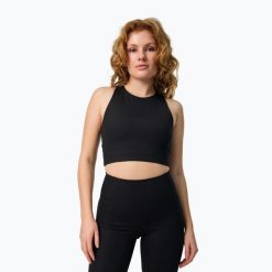 Biustonosz Girlfriend Collective Rib Dylan. Czarne biustonosze GIRLFRIEND COLLECTIVE, bez wzorów. Za 159.99 zł.