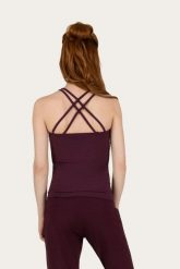 Damski tank top Urban Goddess Lyrais. Czerwone topy sportowe damskie URBAN GODDESS, m, bez wzorów, z bawełny, bez ramiączek. Za 260.50 zł.