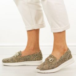 Beżowe skórzane mokasyny damskie Filippo Dp7656/26. Brązowe mokasyny damskie Filippo, z jeansu. Za 229.00 zł.