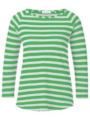 Rich & Royal Koszulka w kolorze zielono-białym rozmiar: S. Zielone t-shirty damskie Rich & Royal, s, bez wzorów, z bawełny, bez kołnierzyka. Za 93.07 zł.