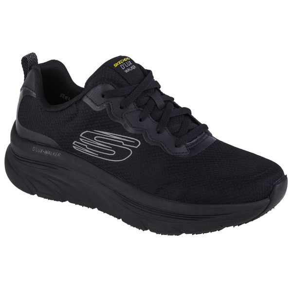 Buty sportowe Sneakersy męskie, Skechers D'Lux Walker - Scrambler. Czarne buty sportowe na co dzień męskie Skechers, bez zapięcia, trekkingowe. Za 339.99 zł.