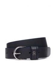 Tommy Hilfiger Pasek Essential Effortless 3.0 Sv AW0AW18688 Granatowy. Niebieskie paski damskie Tommy Hilfiger, bez wzorów, ze skóry. Za 229.99 zł.