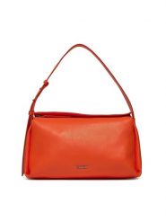 Calvin Klein Torebka Gracie Shoulder Bag K60K611341 Pomarańczowy. Brązowe torebki klasyczne damskie CALVIN KLEIN, bez wzorów, z materiału, bez dodatków. Za 679.99 zł.