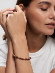 Tamaris Bransoletka z kamieniem naturalnym rozmiar: onesize. Brązowe bransoletki damskie Tamaris, ze stali. Za 78.99 zł.