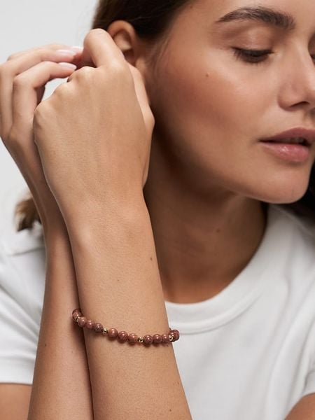 Tamaris Bransoletka z kamieniem naturalnym rozmiar: onesize. Brązowe bransoletki damskie Tamaris, ze stali. Za 78.99 zł.