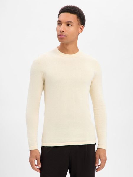 Drykorn Męski sweter z dzianiny z wełną - Irmino Mężczyźni Bawełna biały jednolity, XL. Białe swetry męskie Drykorn, m, bez wzorów, z bawełny, bez kołnierzyka. Za 499.95 zł.