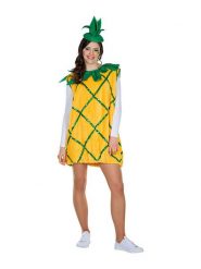 Rubie`s 2-częściowy kostium "Ananas" w kolorze żółtym rozmiar: onesize. Żółte stroje jednoczęściowe damskie s, bez wzorów. Za 144.92 zł.