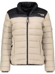 Geographical Norway Kurtka pikowana "Atikoclerc" w kolorze beżowym rozmiar: XXL. Brązowe kurtki damskie Geographical Norway, xxl, bez wzorów, bez kaptura. Za 153.71 zł.