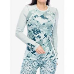 Bluza damska Helly Hansen LIFA Merino Midweight Graphic Crew. Zielone bluzy bez kaptura damskie Helly Hansen, xs. Za 303.99 zł.