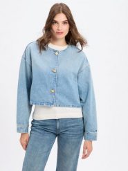 Tommy Hilfiger kurtka dżinsowa - Lex Kobiety Bawełna niebieski, M/L. Niebieskie kurtki damskie Tommy Hilfiger, l, bez wzorów, z bawełny, bez kaptura. Za 429.95 zł.