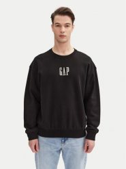 Gap Bluza 648026-10 Czarny Oversize. Czarne bluzy bez kaptura męskie GAP, m, z bawełny. Za 189.99 zł.