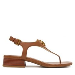 Sandały MICHAEL Michael Kors. Brązowe sandały damskie MICHAEL Michael Kors, bez wzorów, bez obcasa, na płaskiej podeszwie. Za 719.99 zł.