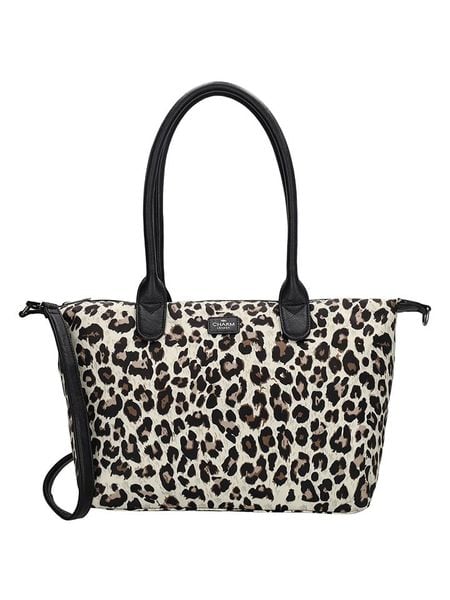 Charm Torebka w kolorze kremowo-czarnym - 42 x 25 x 15 cm rozmiar: onesize. Brązowe torby na laptopa damskie Charm, z materiału. Za 143.90 zł.