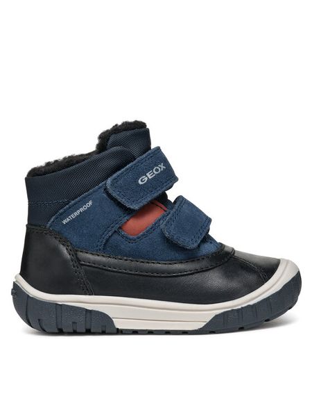 Geox Kozaki B Omar Boy Wpf B462DC 022FU C4429 M Czarny. Czarne buty zimowe chłopięce Geox, ze skóry, bez zapięcia. Za 179.99 zł.