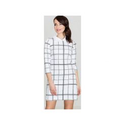 Sukienka K424 Wzór 41. Sukienki damskie Lenitif, do pracy, xl, bez wzorów, biznesowe, bez kołnierzyka, bez ramiączek, midi. Za 149.00 zł.