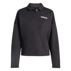 Bluza damska adidas Essentials. Czarne bluzy sportowe damskie Adidas, l, bez wzorów, z wiskozy, bez ramiączek, bez kaptura. Za 186.99 zł.