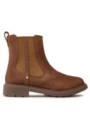 Clarks Botki Astrol Orin K 261541676 Brązowy. Brązowe botki dziewczęce Clarks, bez wzorów, z nubiku, bez ramiączek. Za 239.99 zł.
