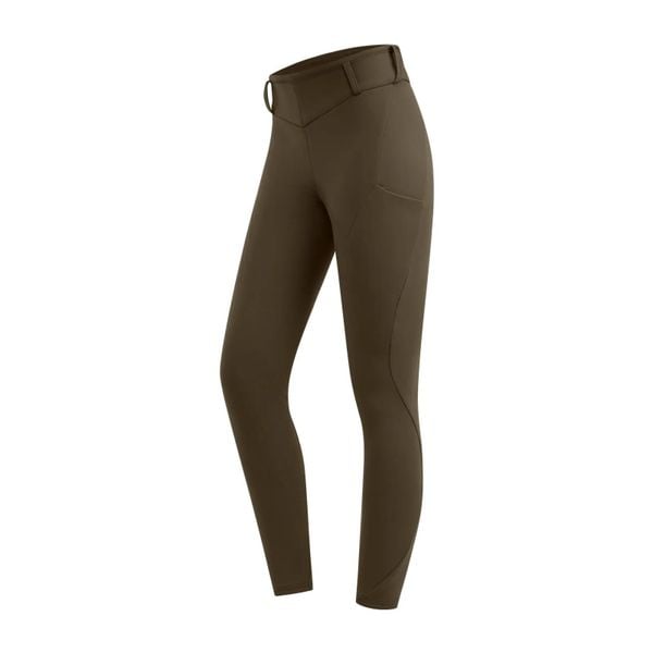 Termoaktywne legginsy do jazdy konnej z pełnym silikonowym gripem dla kobiet ELT. Brązowe bielizna termoaktywna damska ELT, l, bez wzorów, z elastanu, do jazdy konnej. Za 252.50 zł.