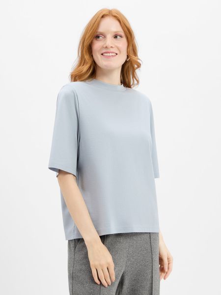 Drykorn Koszulka - Tadura Kobiety Sztuczne włókno niebieski, L. Niebieskie t-shirty damskie Drykorn, l, bez wzorów, z włókna, bez kołnierzyka. Za 229.95 zł.