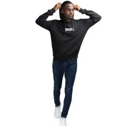 Bluza z kapturem Lonsdale Beetham. Czarne bluzy sportowe męskie Lonsdale, xl. Za 248.00 zł.