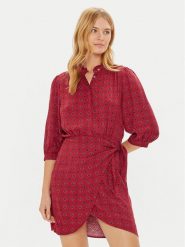 Pepe Jeans Sukienka codzienna Picci PL953611 Czerwony Regular Fit. Czerwone sukienki damskie Pepe Jeans, na co dzień, s, bez wzorów, z jeansu, bez kołnierzyka, bez ramiączek, proste. Za 329.99 zł.